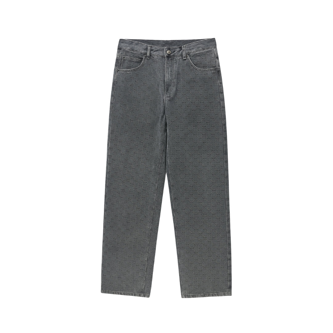 GUCCI Denim Grigio Largo