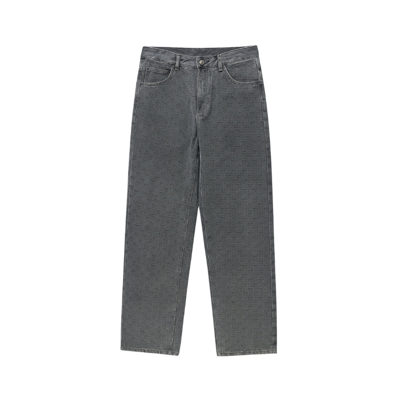 GUCCI Denim Grigio Largo