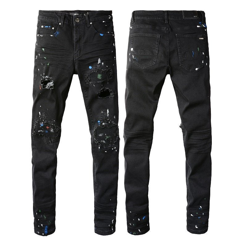 AMIRI Ripped Painted Jeans