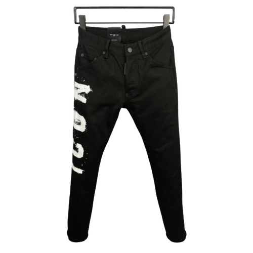 DSQUARED2 Black Bull Wash Combat Jeans
