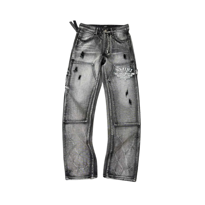 AMIRI Pantaloni a gamba dritta con pannelli effetto