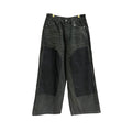 BALENCIAGA Denim Baggy Nero Effetto Strappato