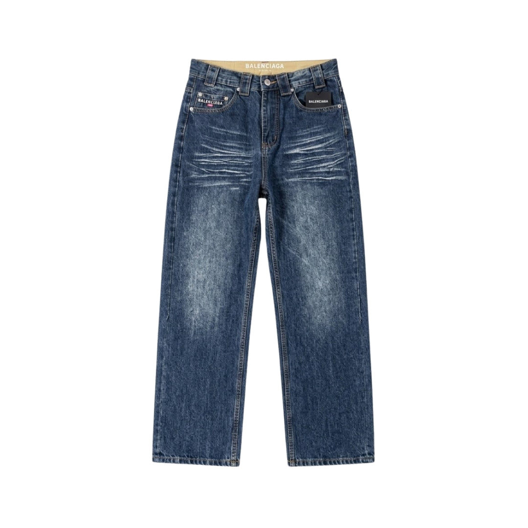 BALENCIAGA Denim Circle Lavaggio Blu