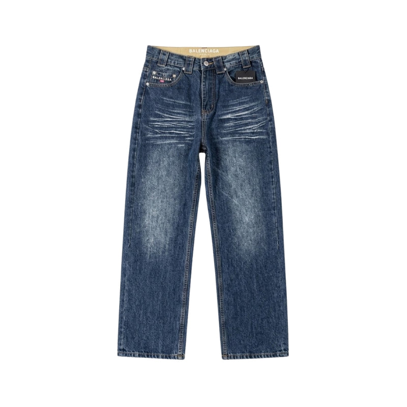 BALENCIAGA Denim Circle Lavaggio Blu