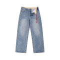 BALENCIAGA Distintivo Lavaggio Blu Chiaro Sbiadito