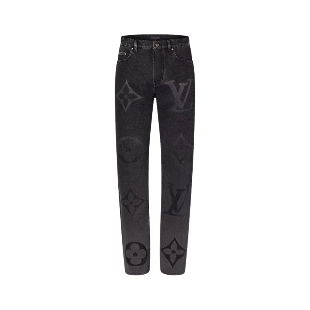 LOUIS VUITTON Jeans Monogram grigi