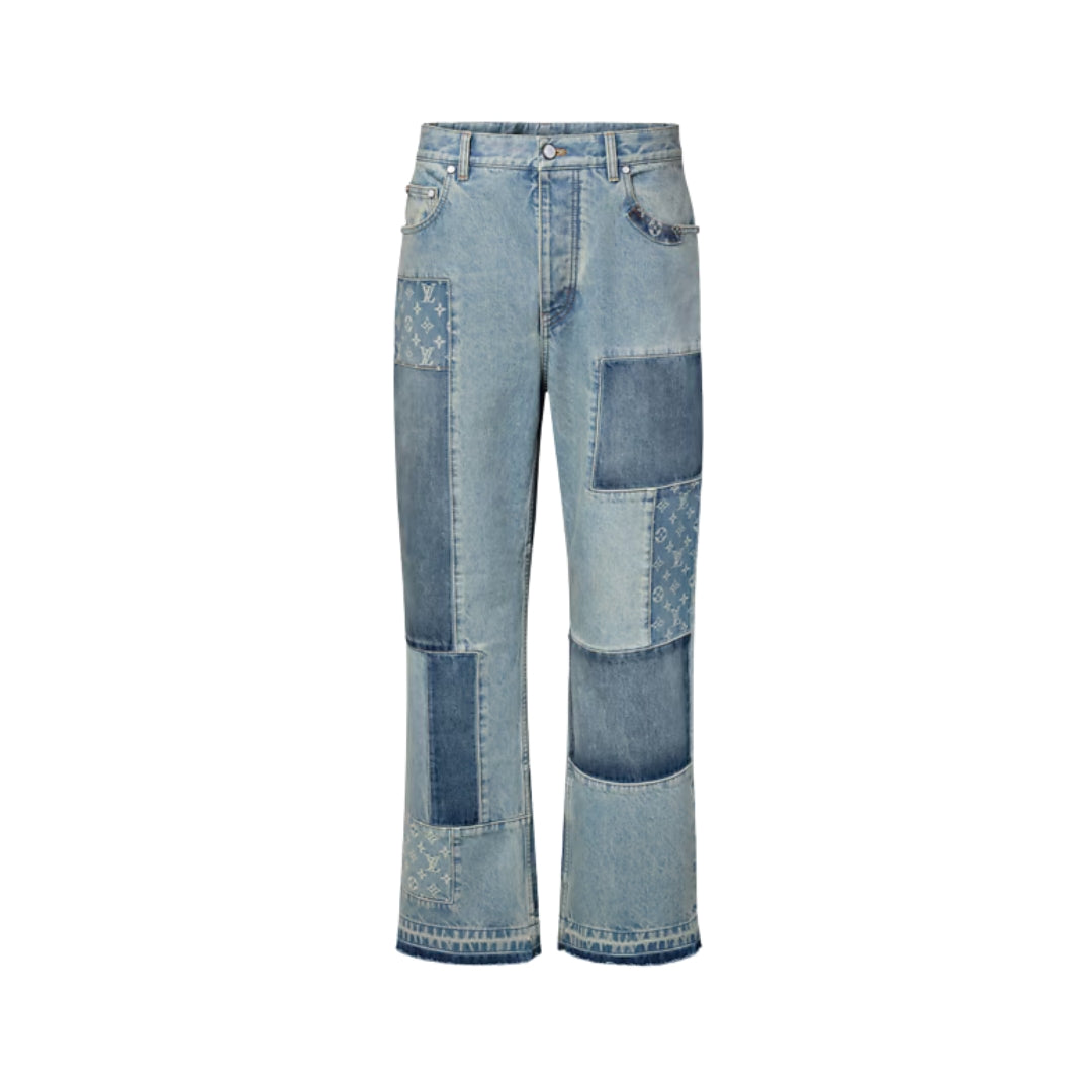 LOUIS VUITTON Jeans Denim Effetto Patchwork