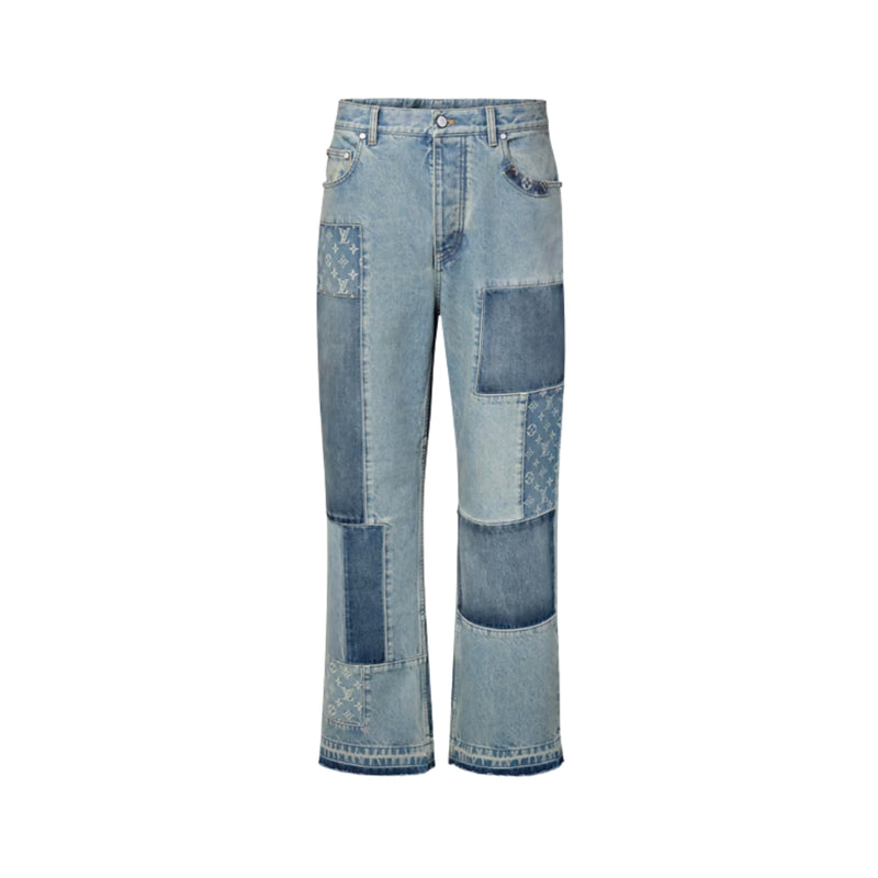 LOUIS VUITTON Jeans Denim Effetto Patchwork