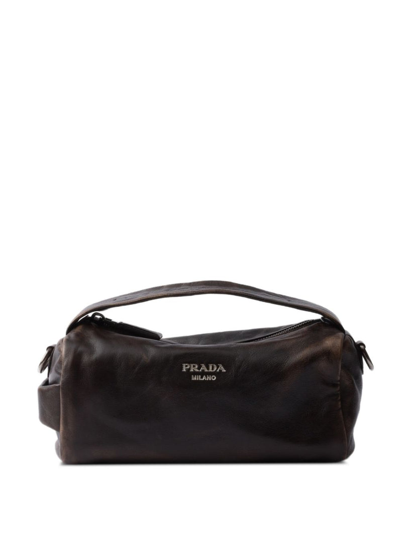 Prada Leather Shoulder Bag – Brown