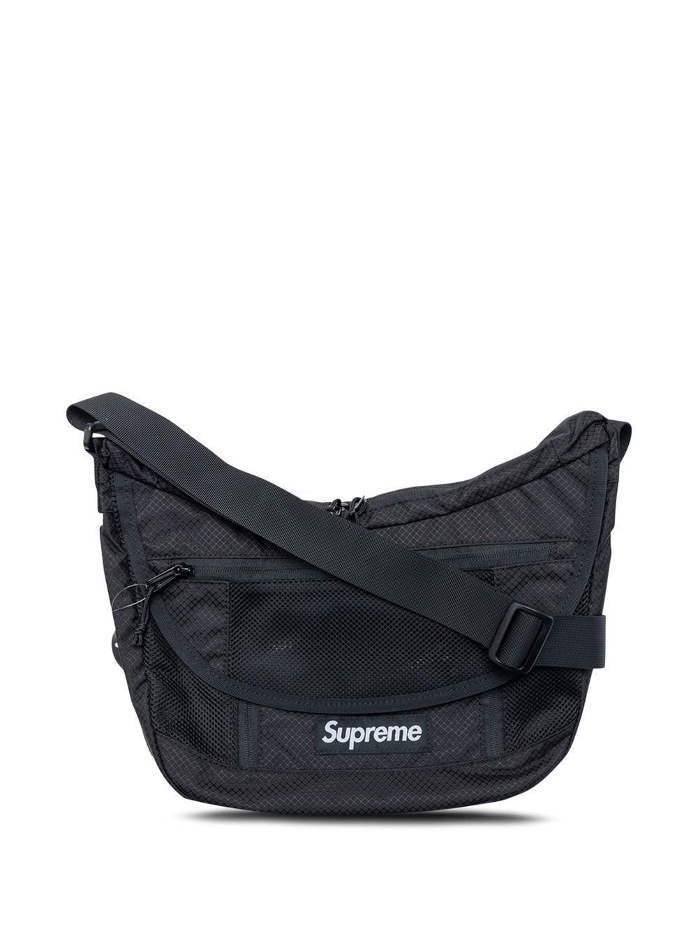Supreme Logo Patch Shoulder Bag – Black