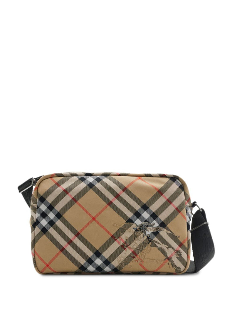 Burberry Check Messenger Bag – Beige