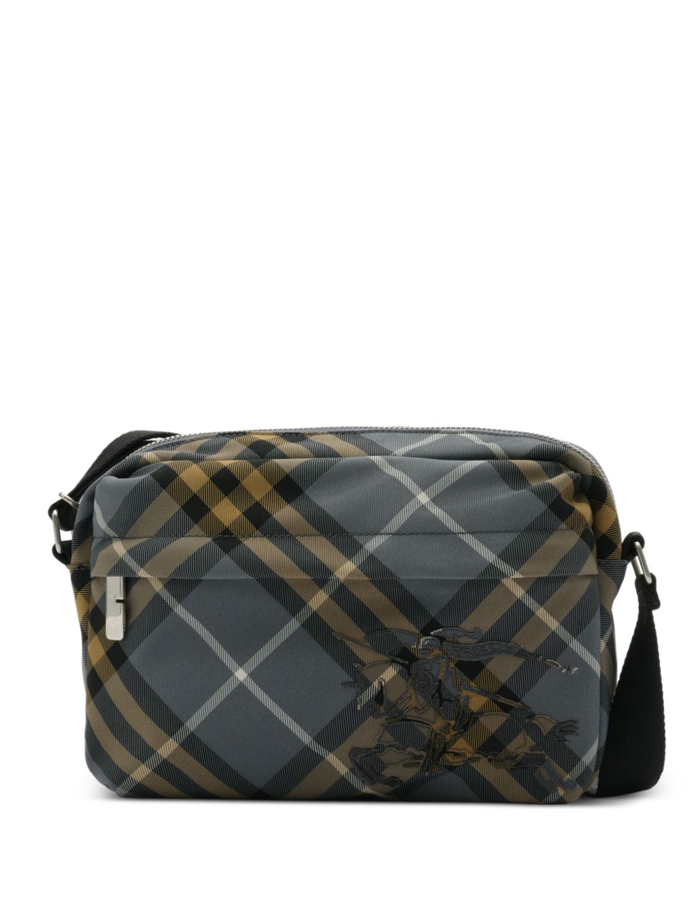Burberry Small Check Crossbody Bag – Charcoal
