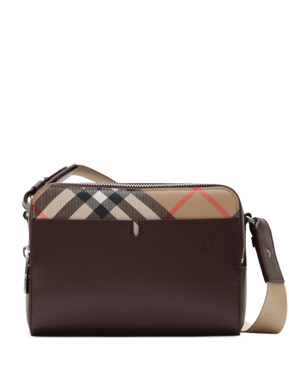 Burberry Pop Check Crossbody Bag – Brown