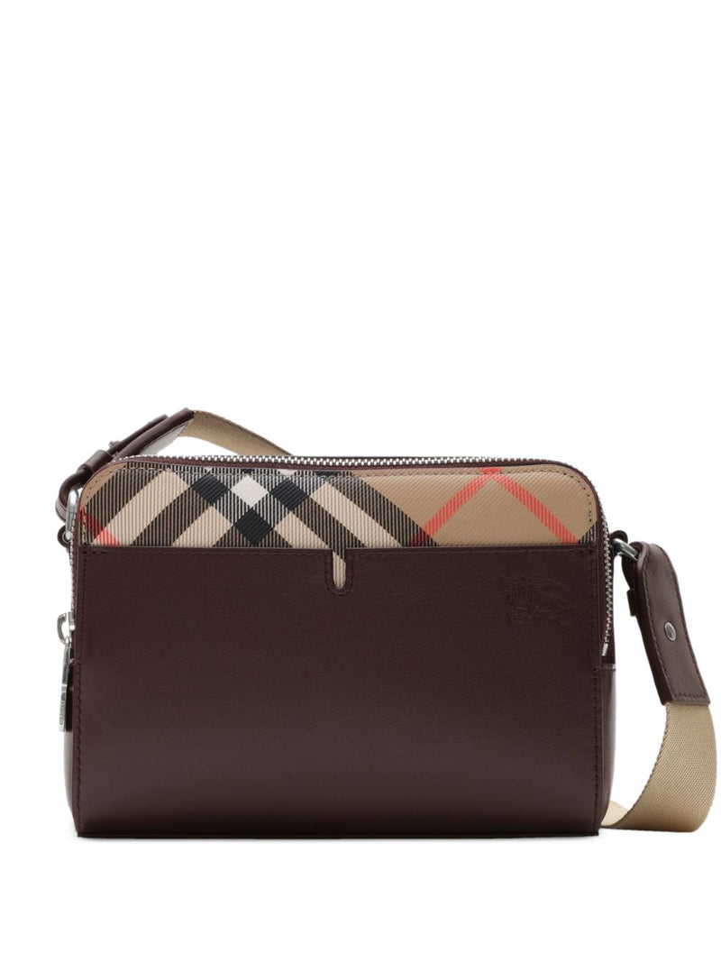 Burberry Pop Check Crossbody Bag – Brown