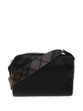 Burberry Check Messenger Bag – Black