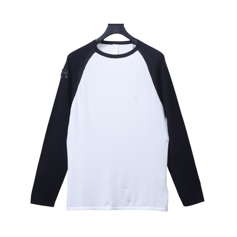 Stone Island Black and White Raglan T-Shirt