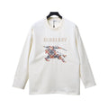 Burberry Cotone con Logo Ricamato Beige