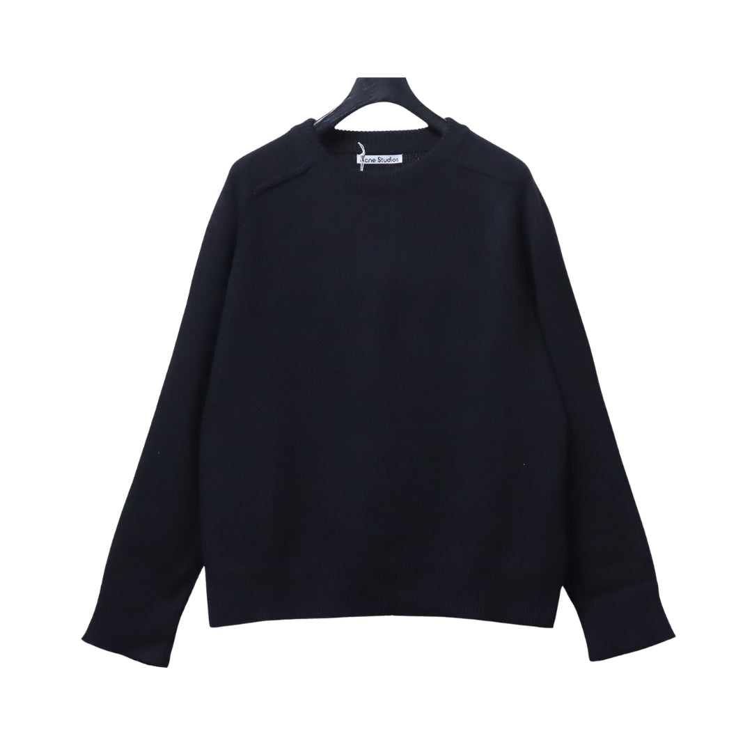 Acne Studios Felpa Girocollo Blu Scuro