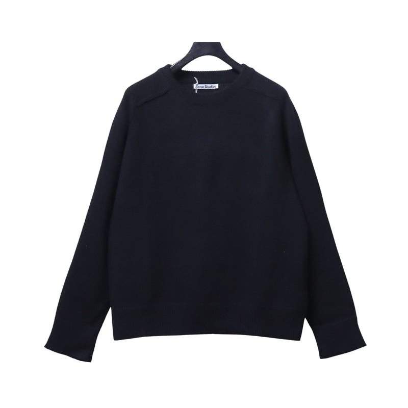 Acne Studios Felpa Girocollo Blu Scuro