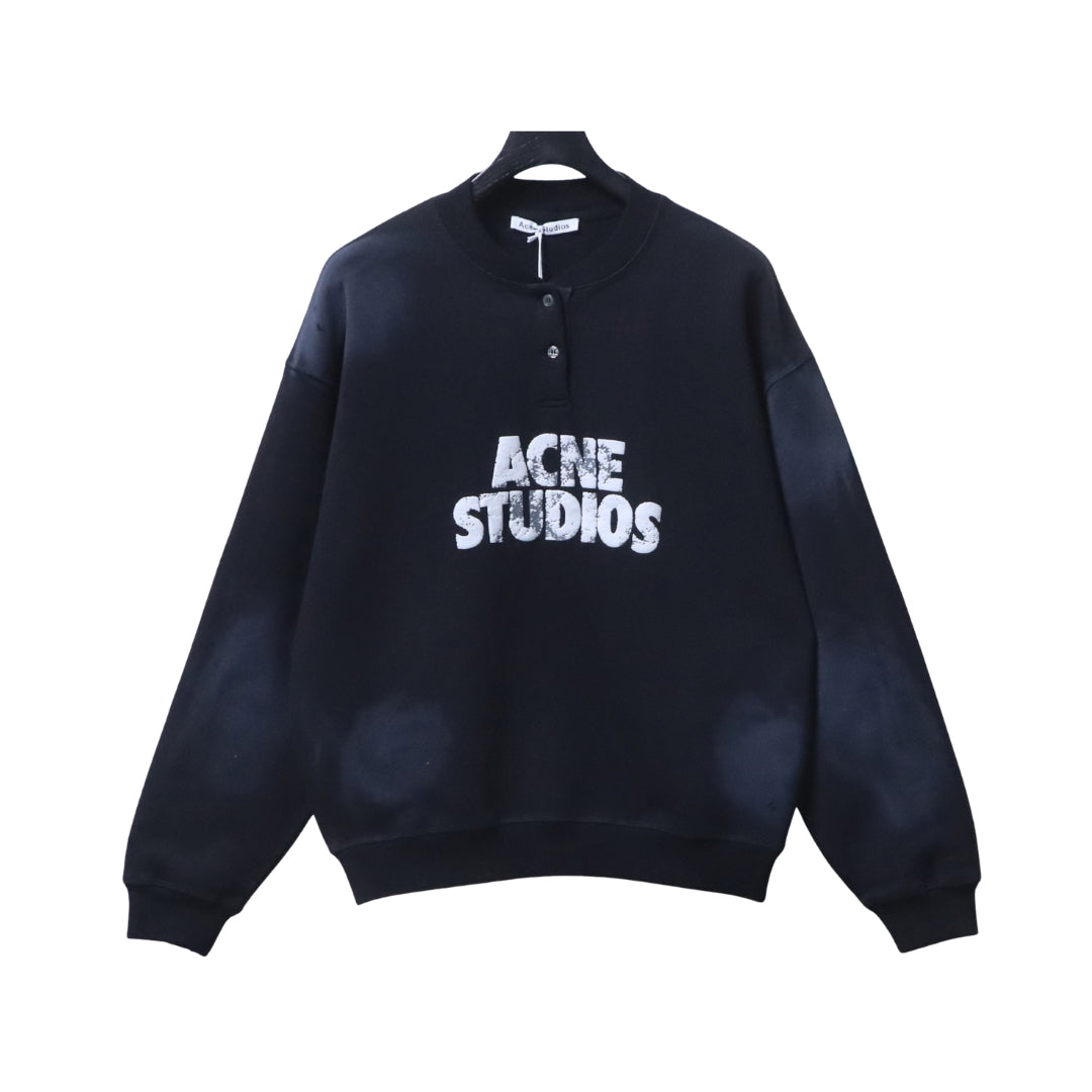 Acne Studios Logo Acne Studios Sbiadito Nera