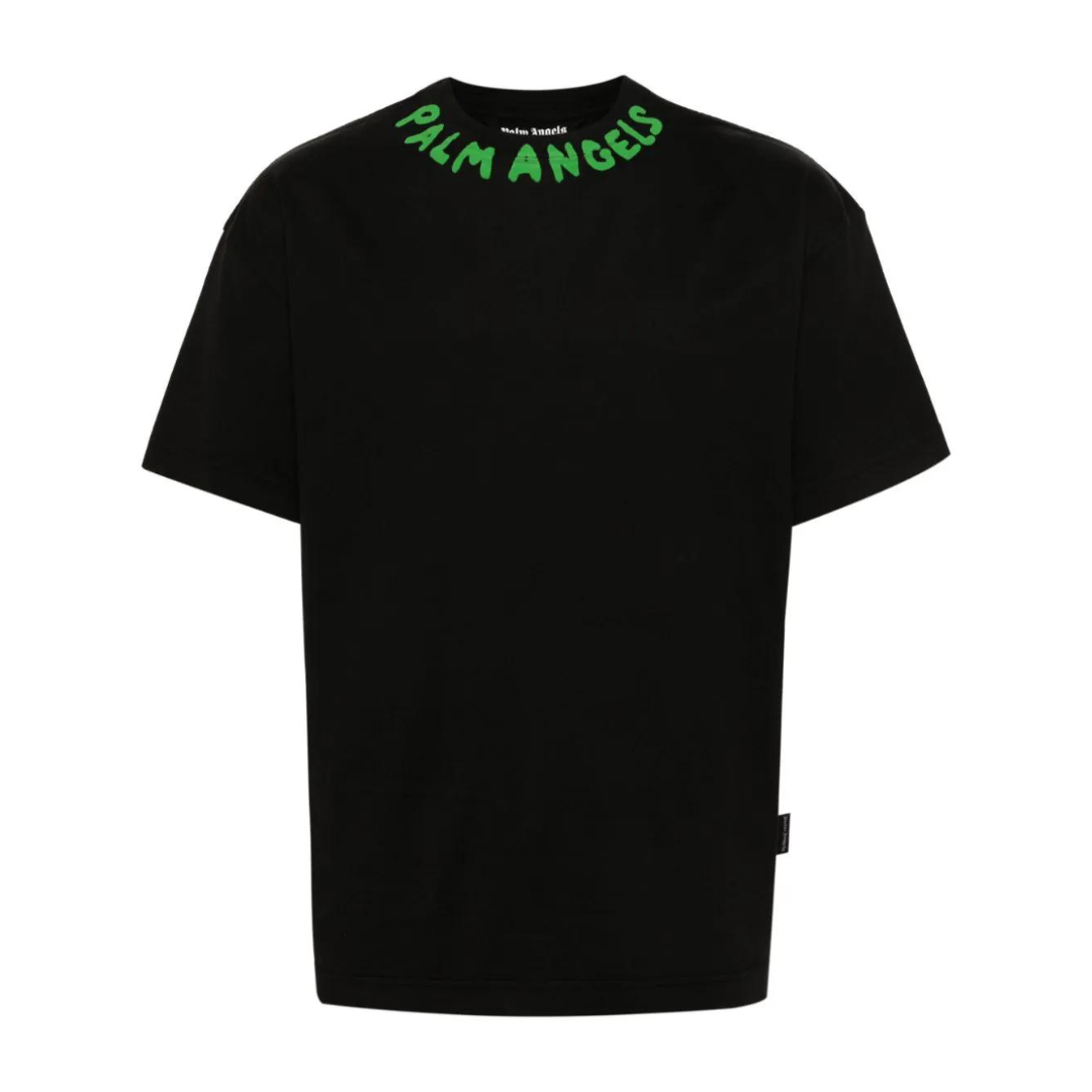 Palm Angels Logo-print T-shirt Black