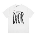 Dior Homme White Logo Embroidered T Shirt