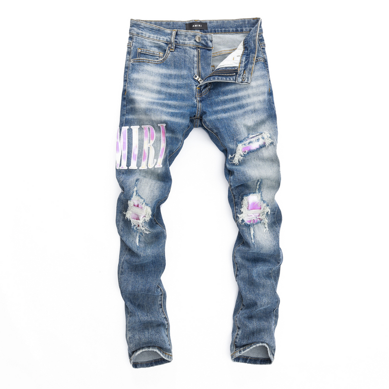 Amiri Casual Hip Hop Slim Jeans