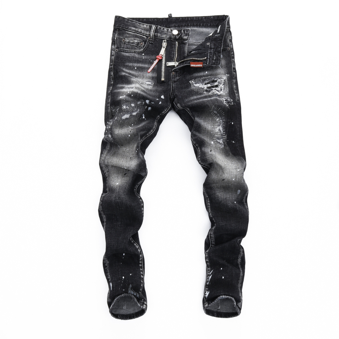 Dsquared2 Men's Retro Skinny Fit Ripped Jeans
