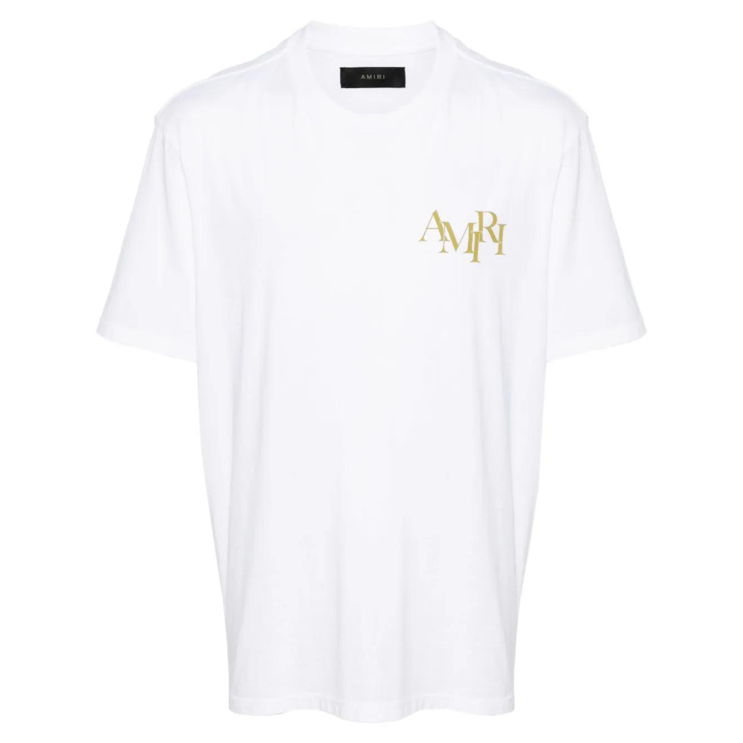 Amiri Champagne Logo T-Shirt — White