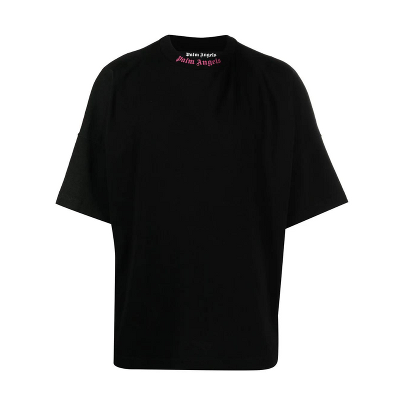 Palm Angels Double Logo T-Shirt In Black