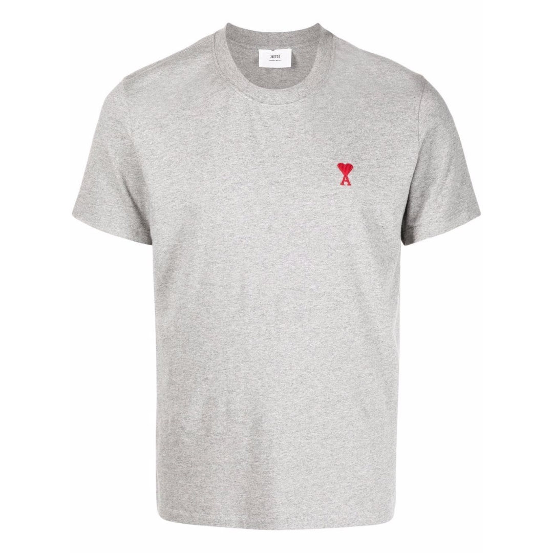 AMI Paris Ami de Cœur T-Shirt — Grey