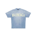 Balenciaga Logo T-Shirt — Faded Blue
