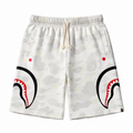 BAPE City Camo Side Shark Sweat Shorts White
