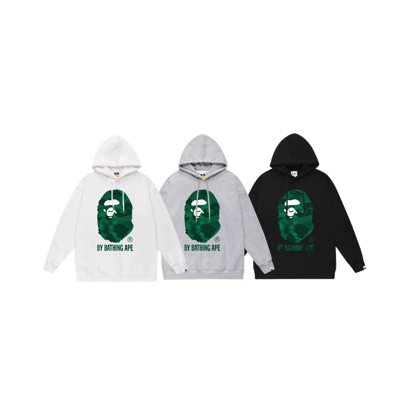 BAPE Floral Solid Camo Ape Head Relaxed Fit Pullover Hoodie