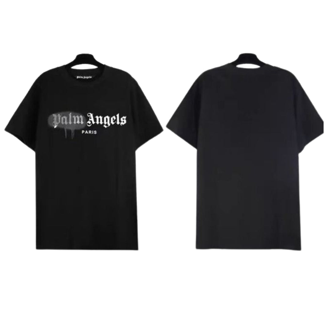 Palm Angels Logo T-Shirt In Black