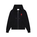 AMI Paris Logo-Embroidered Cotton-Jersey Sweatshirt