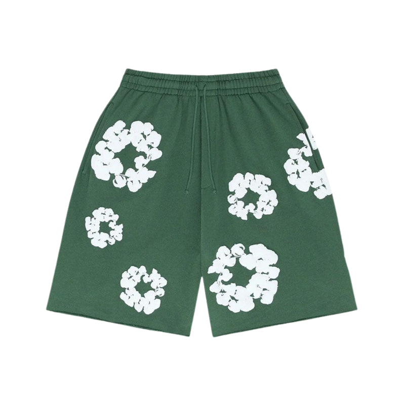 Denim Tears Shorts Cotton Wreath Green