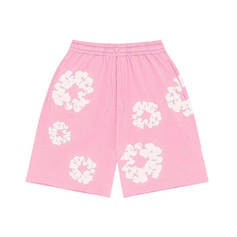 Denim Tears Shorts Cotton Wreath Pink