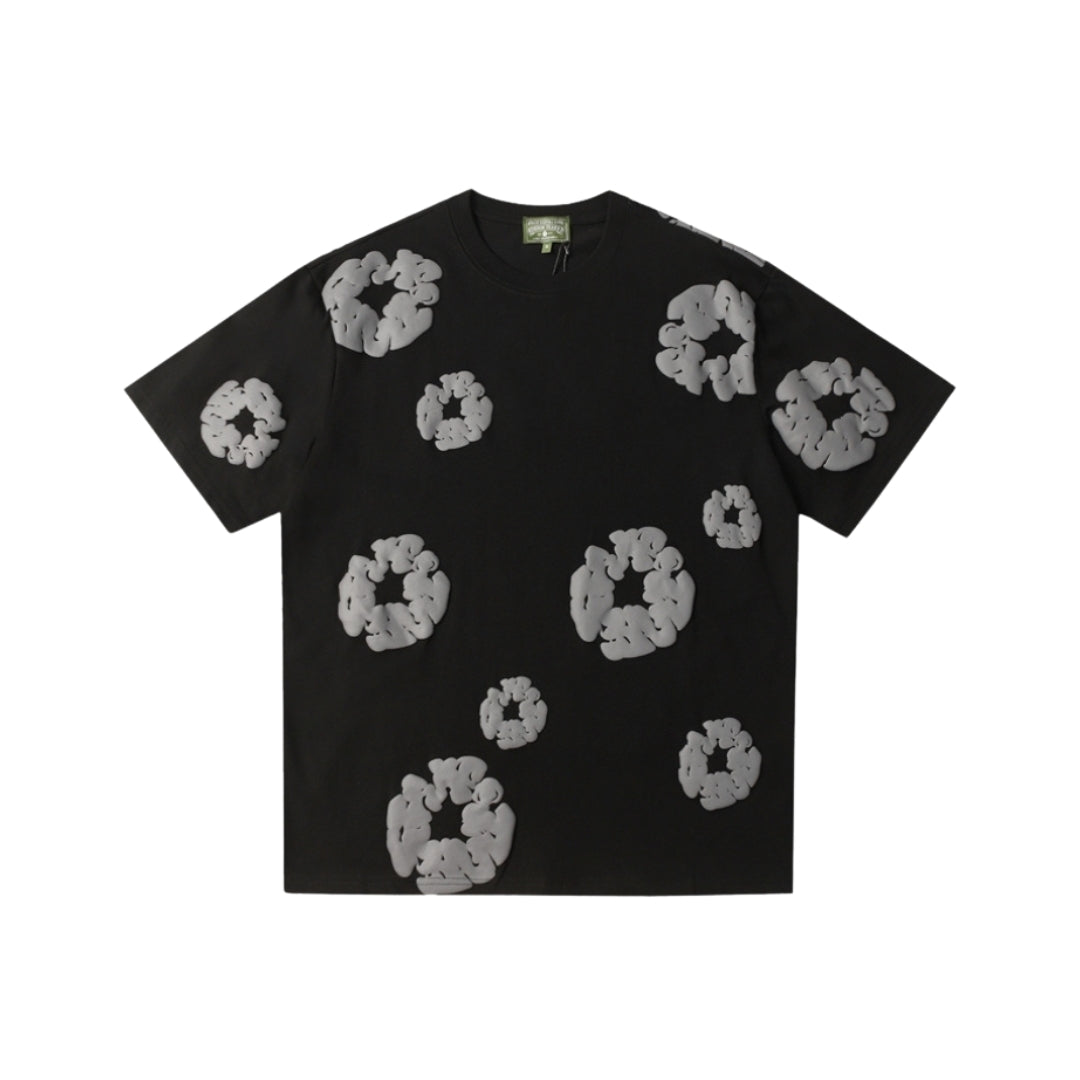 Denim Tears T-shirt Grey Clouds Black
