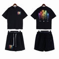 Amiri rainbow drip shirt
