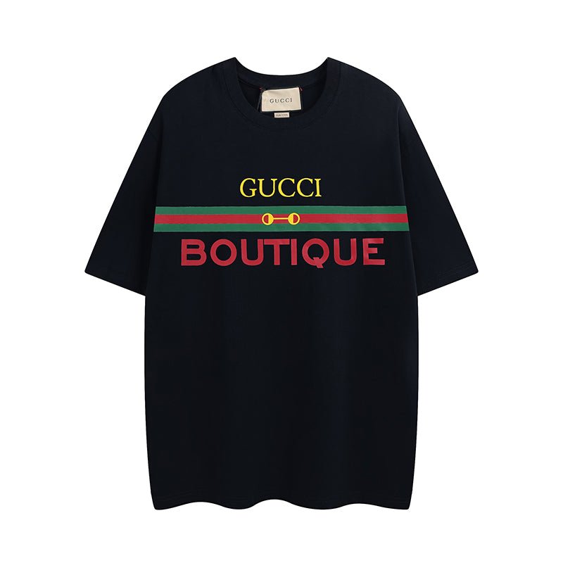Gucci Logo Print Men's Black T-Shirt