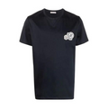 Moncler Double Logo T Shirt Black