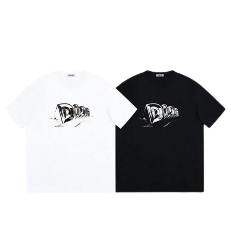 Dior White & Black  T-Shirt