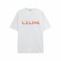 Celine Multicolour Logo T-Shirt — White