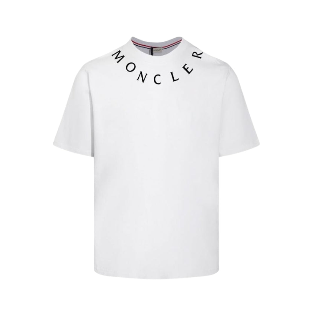 Moncler T-shirt White Logo Crewneck