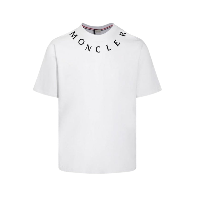 Moncler T-shirt White Logo Crewneck