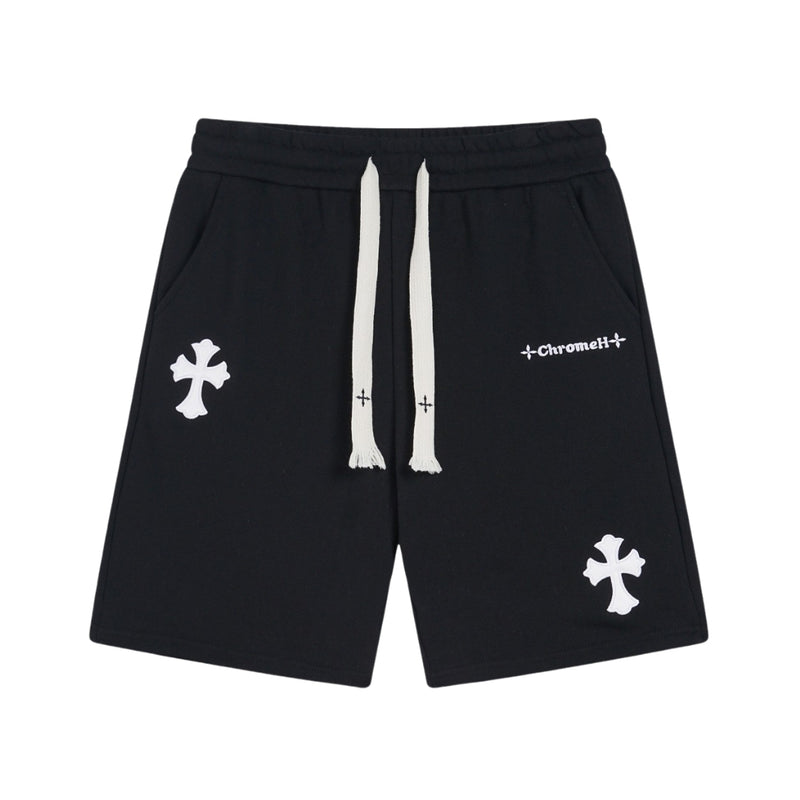 Chrome Hearts Black Short Pants With Fabric Label