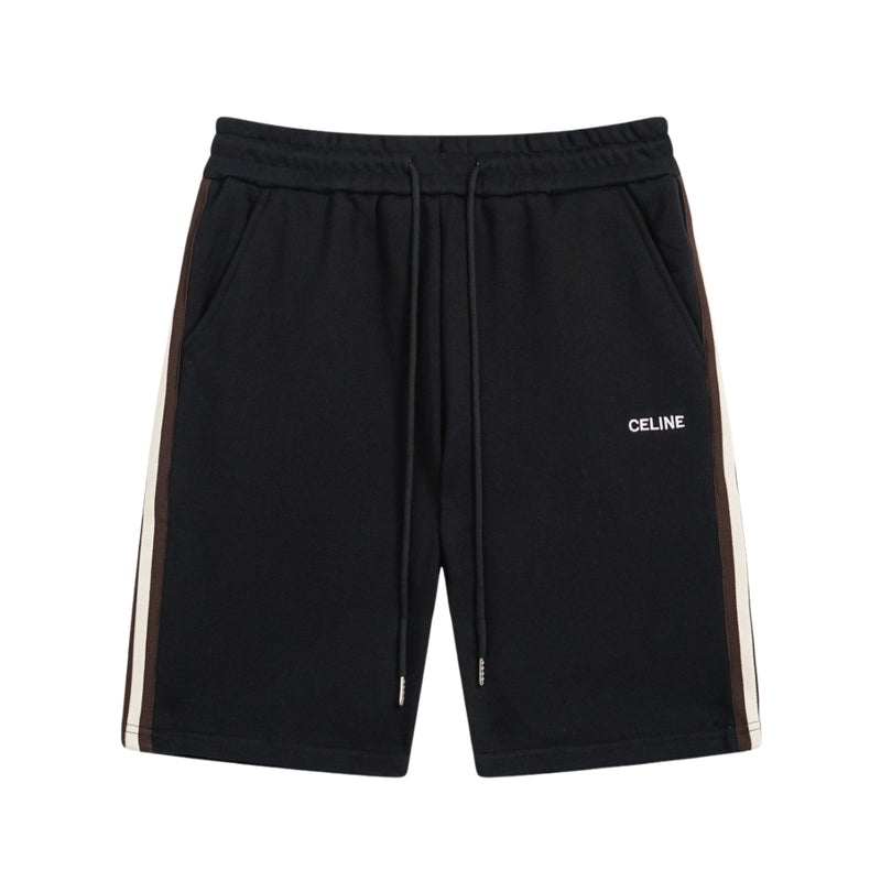 Celine Loose Ribbon Splicing Casual Shorts