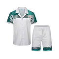 Casablanca GREEN PRINTED PREMIUM TURKISH HALF SHIRT