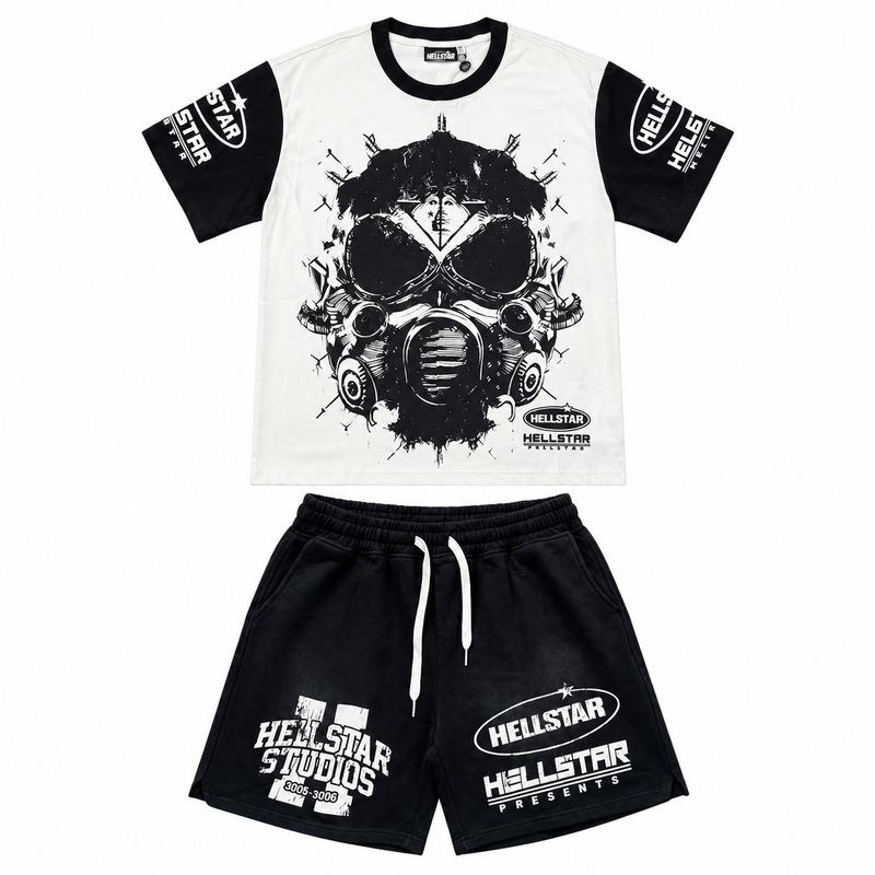 Hellstar Mask Graphic Shorts Set